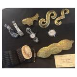 9pc buckles watches Elgin Swarovski Charmant more