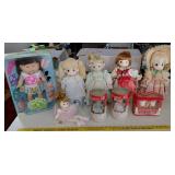 9pc dolls Precious Moments Campbell Cabbage Patch