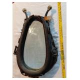 Rustic folk art horse collar & hames mirror