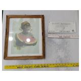 Black americana picture & White Only sign