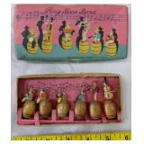 OCCUPIED JAPAN ragtime band miniature figurines