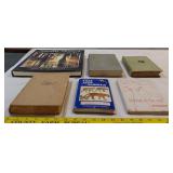 6 vintage hardback books THREE are FIRST EDITIONS