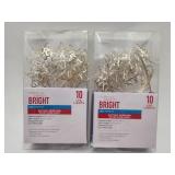 NEW Lot of 2 Festive Voice Battery Operated LED