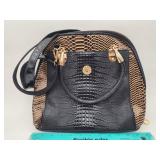 Faux Snakeskin Shoulder Bag
