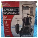 Everbilt 3/4HP Pro Snap Action Sump Pump u