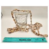 Sea Shell Hanging Glass Planter