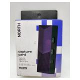 NORTH 1080p/60Capture Cardwith Audio Jack: Black