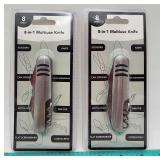 NEW Pair of 8-in-1 Multiuse Knives