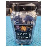 1/4in.10lbs.Cobalt Blue Reflective TemperedFire
