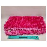 NEW Super Soft Fuzzy Pink Table Runner / Throw