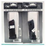 NEW Lot of 2 Glock Pistol Magazines-.380ACP G