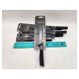 NEW Lot of 6 Black Aura 5" Gold Non-Stick