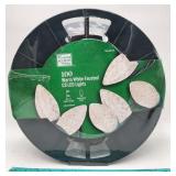 NEW 100 Count Warm White Faceted C9 LED Lights