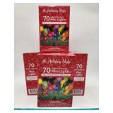 NEW Lot of 6 - 70 Indoor Outdoor Mini Lights