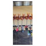 LED Solar Reindeer Light Stakes Set Of 5