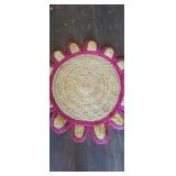 Rope Braided Flower Rug