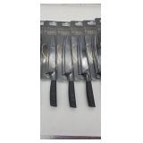 5" Black Aura Gold Non Stick Serrated Knife