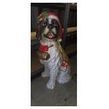 2.5 ft Christmas Dog Decoration