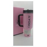 40oz Pink Stanley Messi Goat Tumbler