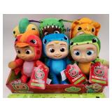 NEW Lot of 6 CoComelon 8-Inch Dino Little Plush -