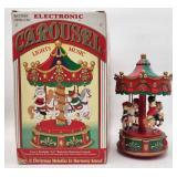 Vintage Electronic Christmas Carousel with L