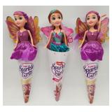 NEW Lot of 3 Sparkle Girlz Fairy Cone Dolls by