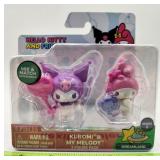 NEW Hello Kitty KUROMI & MY MELODY 2 Figure Pack