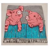 NEW Large Dont Go Bacon My Heart Tshirt