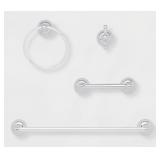 NEW 4pc Classic Bath Hardware Set Chrome-