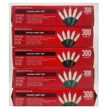 NEW Lot of 5 Festive Voice Clear Light Set 300
