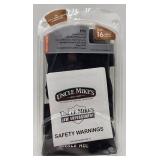 NEW UNCLE MIKES ANKLE HOLSTER Size 16 BLACK