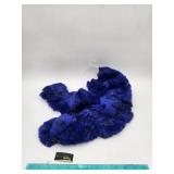 NEW Blue Fuzzy Scrunchy Wrap