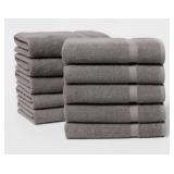 NEW 10pk Bath Towel Bundle Dark Gray- Room