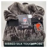 NEW NFL Cleveland Browns Ribbed Silk Touch Robe
