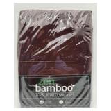 NEW Zen Bamboo 4pk Pillowcases Standard Brown