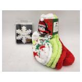 NEW Lot of Christmas Socks & Salt Snowflake