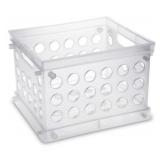 NEW Pack of 12 Sterilite Mini Crate Clear