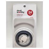 NEW Indoor Grounded Outlet Timer White- Dealworthy