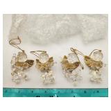 NEW Lot of 4 Glass Christmas Tree Ornaments