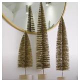 NEW August & Leo Glitter Bottle Brush Christmas