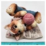 Vintage Calico Kittens "Head Over Heels Fur You"