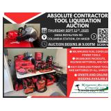 ABSOLUTE CONTRACTOR TOOL LIQUIDATION AUCTION