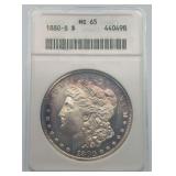 1880-S Morgan Silver Dollar MS65