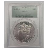 1882 Morgan Silver Dollar PCGS MS63