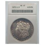 1879-S Morgan Silver Dollar MS65
