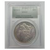 1878 Morgan Silver Dollar PCGS MS63