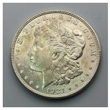 1921 Morgan Silver Dollar UNC