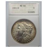 1901-O Morgan Silver Dollar MS64