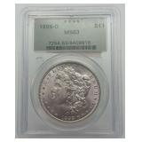 1898-O Morgan Silver Dollar PCGS MS63