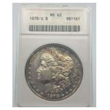 1878-S Morgan Silver Dollar MS62